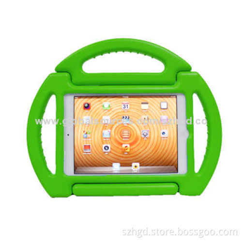 Silicone Case Cover for iPad Mini 2 with Anti-Shock Protection, Steering Wheel and Handle Design
